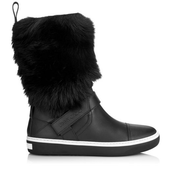 **SOLD** Jimmy Choo Fur Lined Boots Sneakers 37 - Picture 4 of 6